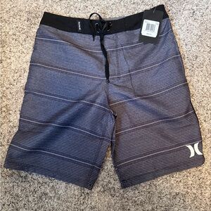 Hurley Kids Black and Gray Swim Board Shorts